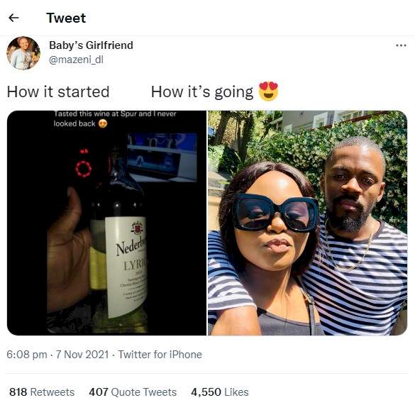 Lady lands in beautiful relationship after shooting shot at man she admired online