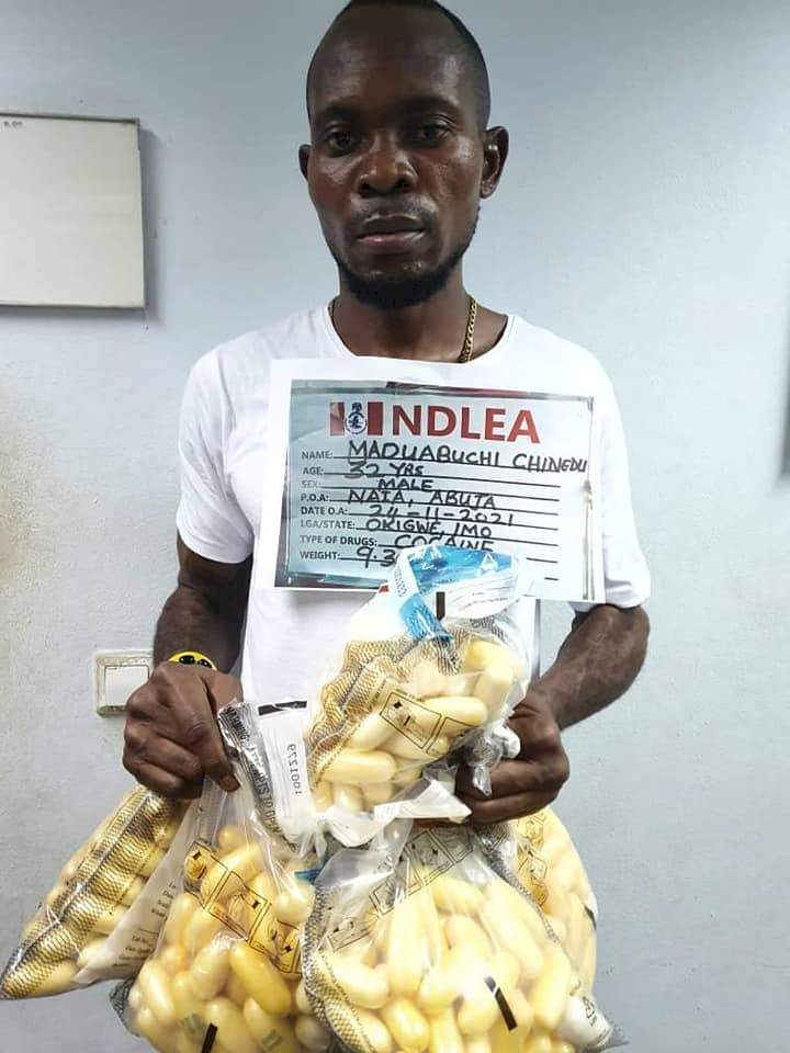 NDLEA Arrests Trafficker With ₦2.7 Billion Cocaine At Abuja Airport
