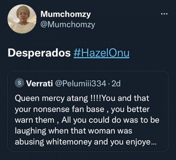 Queen lashes out after being dragged, called 'snake' by Whitemoney's fans