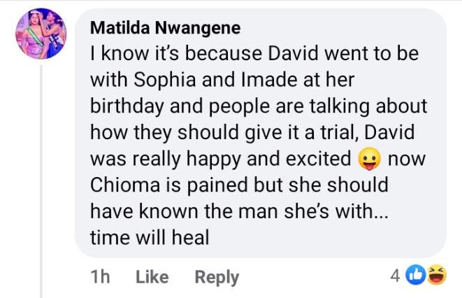 'She's pained because Davido is back with Sophia' - Lady drags Chioma to filth