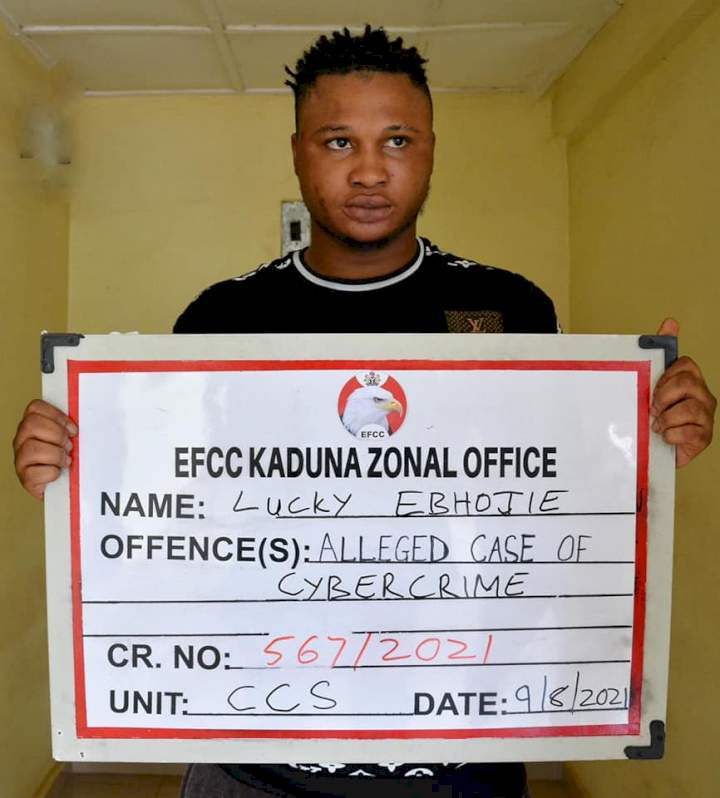 Mother and son arrested for internet fraud in Kaduna (Photos)