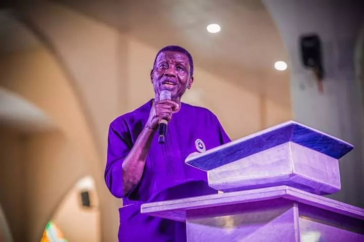 'Years ago a Nigerian military ruler was acting like he owned the country, when his cup became full God removed him permanently' - Pastor Adeboye writes addressing the general election