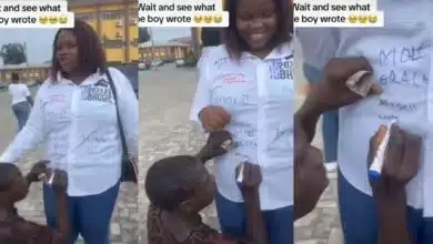 Pure water hawker leaves many emotional with what he wrote on a graduate's white shirt