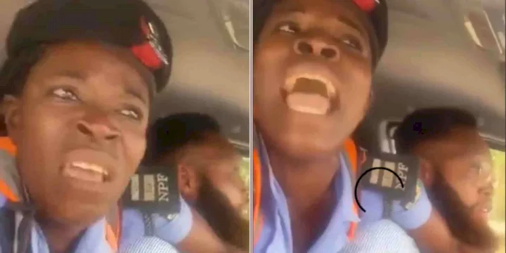 "Help me!!!" - Policewoman screams in fear as driver zooms off after boarding car (Video)