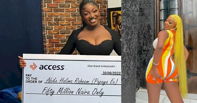 'How much be the company?' - Netizens raise eyebrow after Influencer Papaya signed a 50-Million Naira with a beauty brand.