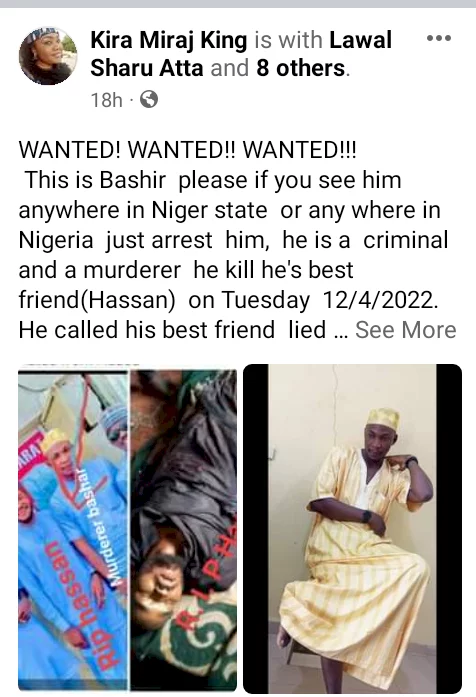 Man allegedly stabs best friend to death in Niger state, flees with his car, phones and cash