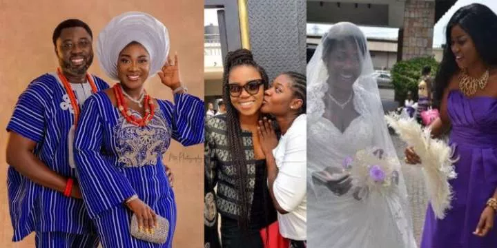 "How Yvonne Nelson came through for me on my wedding day" - Actress Mercy Johnson shares (Video)