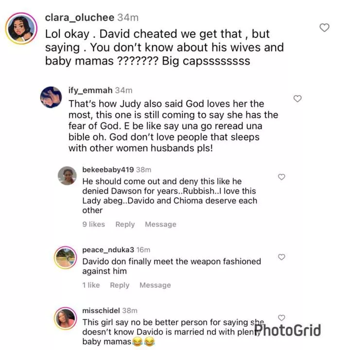 'He was moaning while Chioma was mourning'- Nigerians react to the pregnancy scandal involving Davido and an American lady