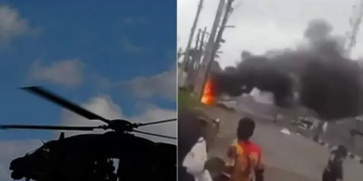 Helicopter Crashes Into Building In Lagos (VIDEO)