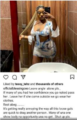 BBNaija: 'If many of you had Angel's confidence you will go n*ked' - Blessing Okoro tells viewers