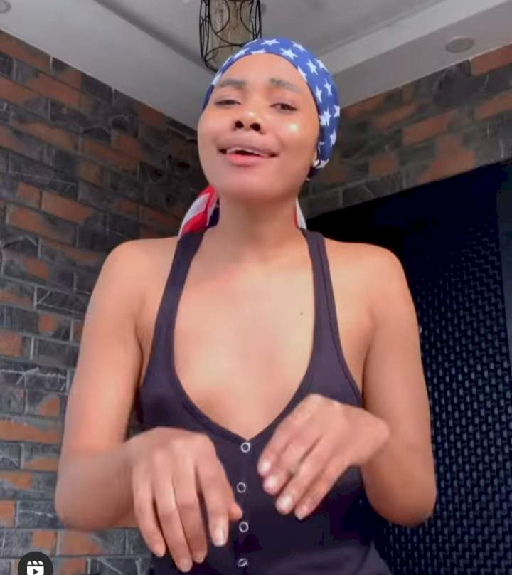 Jane Mena shows off her small breasts as she credits it for saving her 'when they brought fake tape and picture and said it was her