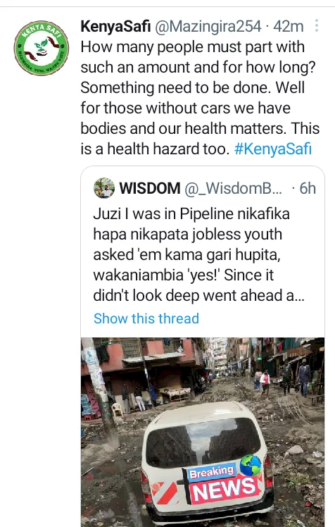 Man narrates how he paid jobless youths to pull out his car after they tricked him to drive into deep muddy section of a road