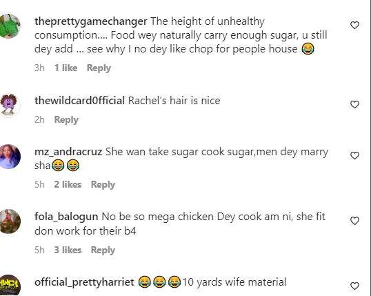 #BBNaija: 'A queen and more don enter kitchen' - Reactions as Rachel cooks rice with sugar (Video)