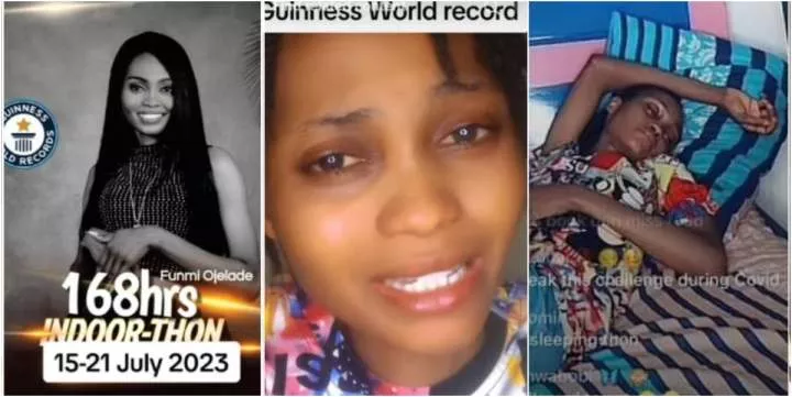 Boyfriend of lady who attempted Guinness World Record 168 hours indoor-thon dumps her