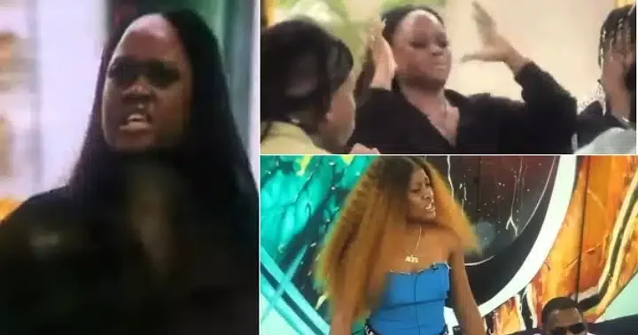 "Them don start" - Alex Unusual and Cee C almost go physical as they clash in the house (Video)