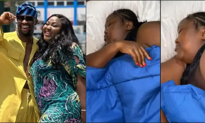Adorable video of Stan Nze teasing pregnant wife for snoring