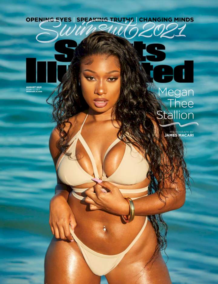 Megan Thee Stallion becomes first rapper to appear as Sports Illustrated cover star (photos)
