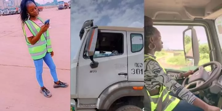 "I can't drive a car" - 22-year-old female truck driver shares experience (Video)