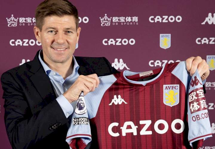 Aston Villa announce Steven Gerrard as new manager