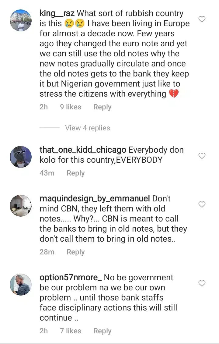 'Who are they reserving it for?' - Outrage as bank officials reportedly hide new currencies behind stack of old ones (Video)