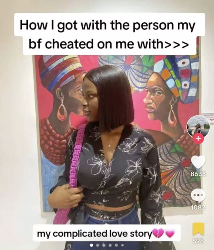 Nigerian lady reveals how she punished her cheating ex boyfriend by dating his best friend