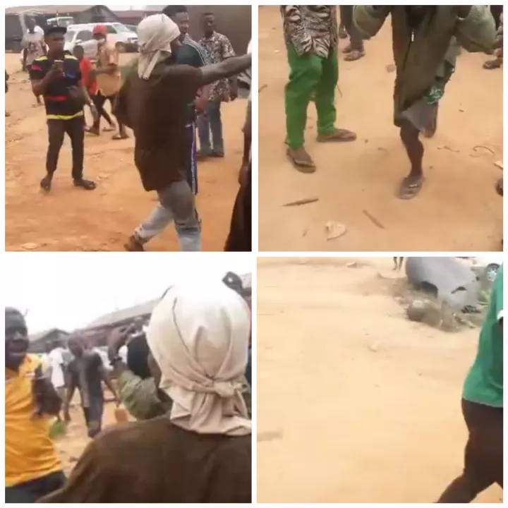 Mob attacks policemen who came to rescue man accused of stealing manhood in Abuja (video)