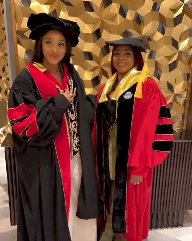 'Newest Doctors' - AY Makun, Oritse Femi's wives bag Doctorate degrees (Video)