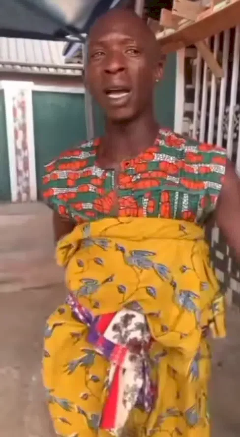 'Na only her be my happiness, my life and hope' - Man in tears as wife abandons him with their 3 children (Video)