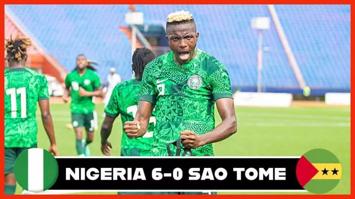 Nigeria 6 - 0 São Tomé and Príncipe (Sep-10-2023) AFCON Qualifiers Highlights