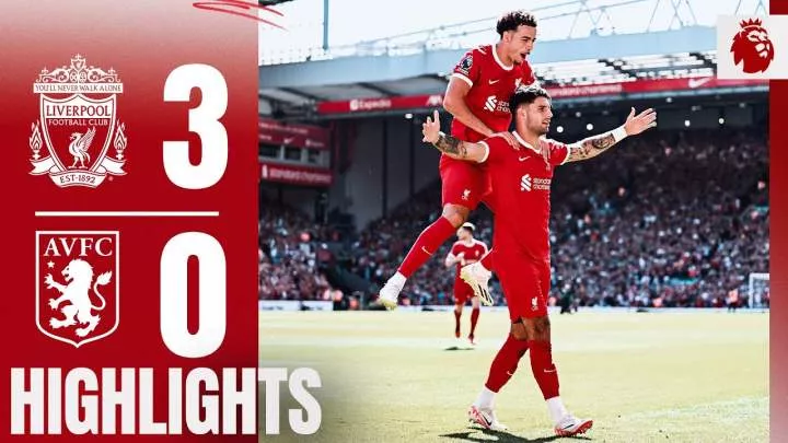 Liverpool 3 - 0 Aston Villa (Sep-3-2023) Premier League Highlights