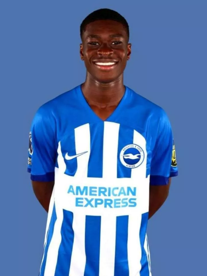 Nigerian wonderkid praise God after leaving Man United for Brighton