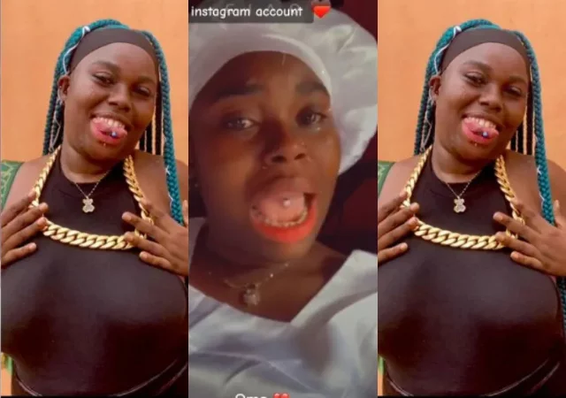 'Page wey dey gimme money' - Popular 'Olosho' lady in tears as pastor orders her to delete IG account