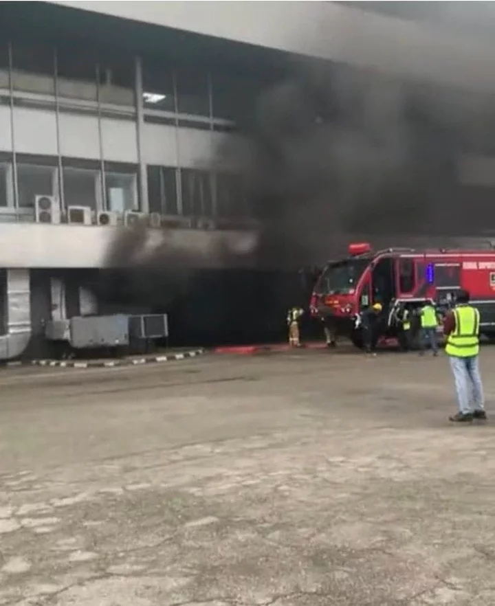 Fire guts section of Lagos International Airport