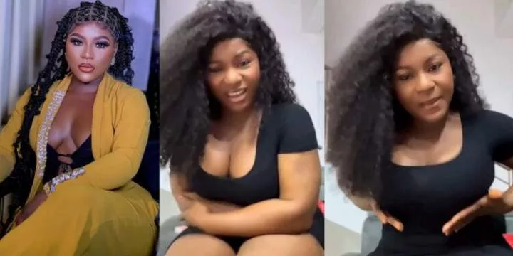 "Stop harassing me over my breast, the oppression is too much" - Actress Destiny Etiko cries out (Video)