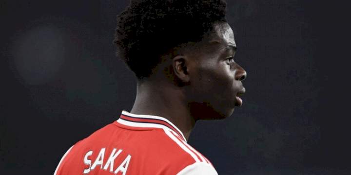 EPL: Arsenal's Saka reveals why his grandmother gave him Yoruba name, 'Bukayo '