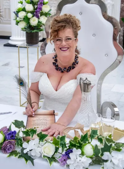 Woman who spent 20 years saving for dream wedding weds herself after not meeting the right partner