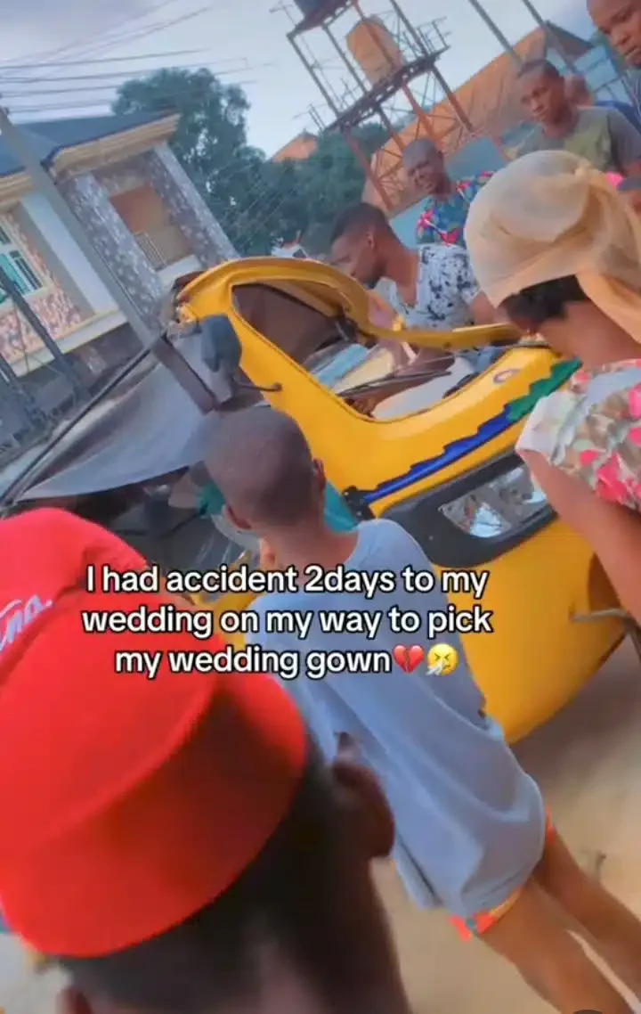 'The devil failed' - Bride-to-be survives accident 2 days to wedding on her way to pick up wedding gown
