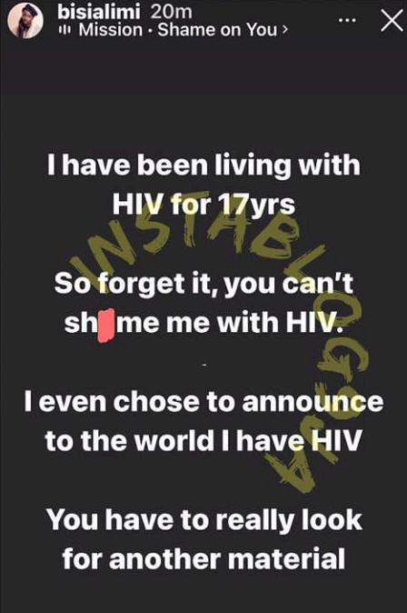 'You can't shame me, I've been living with HIV for 17 years' - Activist, Bisi Alimi
