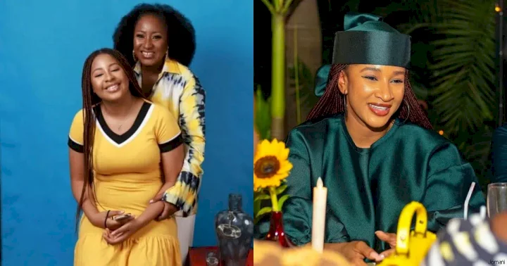 "How Adesua Etomi saved my daughter from being bullied in school" - Ireti Doyle narrates