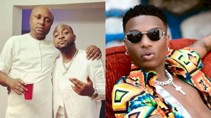 "Only you get two oga" - Netizens react as Israel DMW is 'caught' hailing Wizkid