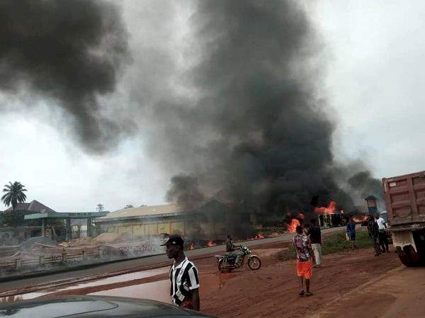 Two burnt to death as tanker explodes in Anambra