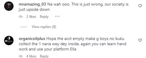 'Society is upside down' - Reactions as BBNaija ex-housemate, Ella pleads for financial assistance