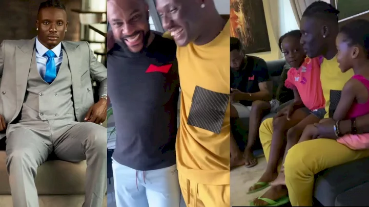 Adorable moment Chizzy pays surprise visit to Ebuka's home (Video)