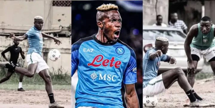 'Nobody do ojoro reach Osimhen' - Man complains bitterly as Napoli star, Victor Osimen fails to leave field after losing to opponent