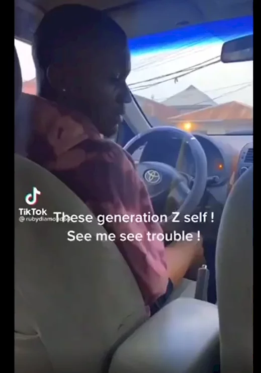 Nigerian mother and son engage in funny argument over front seat of the family car (video)