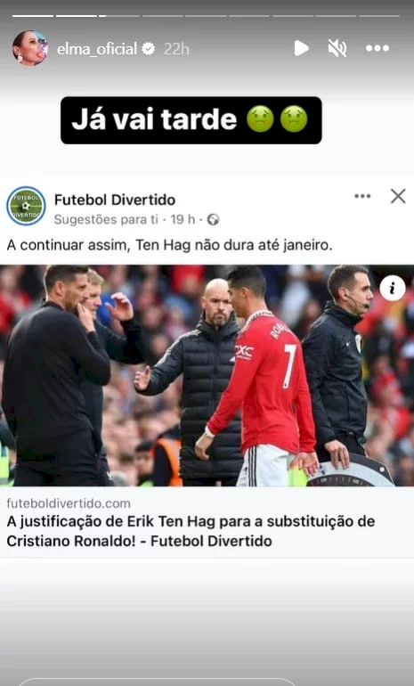 Cristiano Ronaldo's sister, Elma Aveiro, hit out at Erik ten Hag