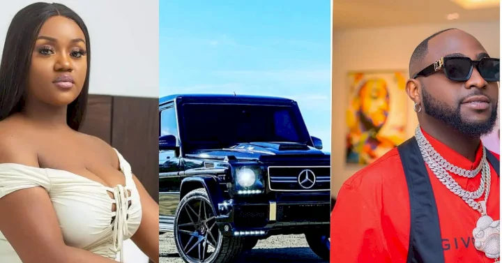 Davido reacts as man claims he bought GWagon for Chioma because she's good in bed