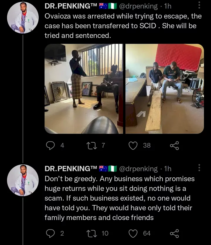 Ovaioza acquired multiple houses in USA and was on her way to relocate when she got arrested - Man spills