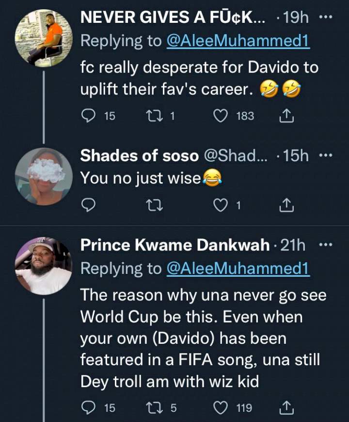 Wizkid FC and 30BG fans clash over alleged collaboration of Davido and Big Wiz