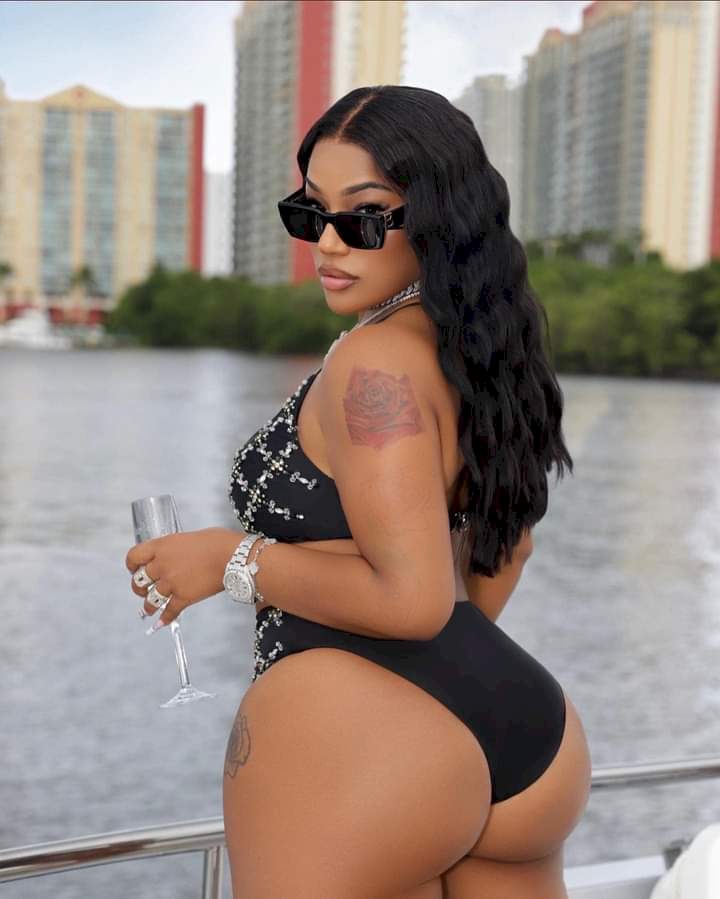 Burna Boy's Ex-Girlfriend, Stefflon Don Flaunts Her Curves in Cryptic Post (Photos)